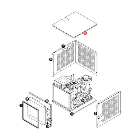 Follett Panel, Top, 425A/Wxs 01068253
